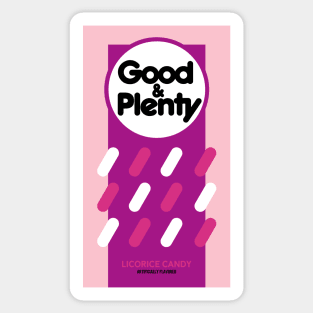 Good & Plenty Sticker